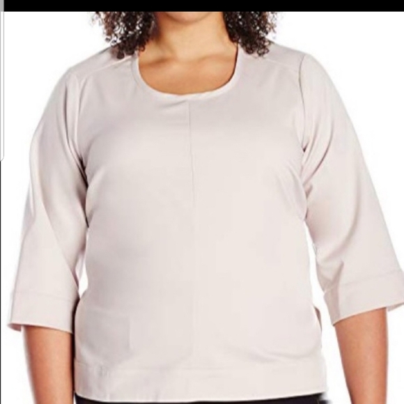 Melissa McCarthy Seven Minimalist Casual tie front/back top 1X - Picture 1 of 12